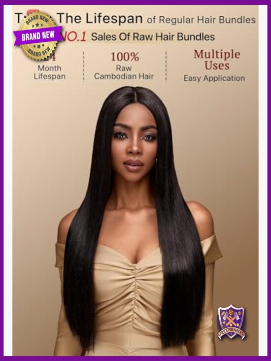 100% Raw Cambodian Human Hair Sew In Weave 3 Bundles Triple Lifespan main image 3